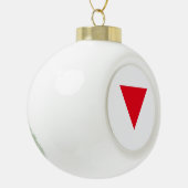 Lederner queer Stolz Keramik Kugel-Ornament (Links)
