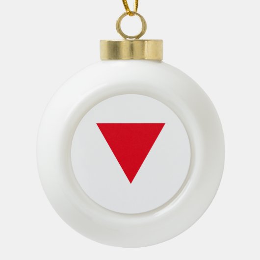 Lederner queer Stolz Keramik Kugel-Ornament (Vorderseite)