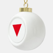 Lederner queer Stolz Keramik Kugel-Ornament (Rechts)