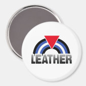 Lederner queer Stolz Magnet (Vorderseite/Rückseite)