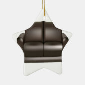 Lederner Sofaentwurf Browns Keramikornament (Rechts)