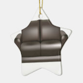 Lederner Sofaentwurf Browns Keramikornament (Links)