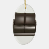 Lederner Sofaentwurf Browns Keramikornament (Rechts)