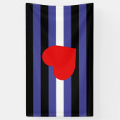 Lederner Stolz-Flagge Banner (Vertikal)