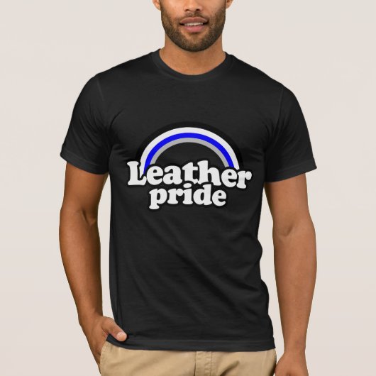 Lederner Stolz-Flagge T-Shirt (Vorderseite)