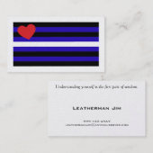 Lederner Stolz-Flaggen-Trick-Karte Visitenkarte (Vorne/Hinten)