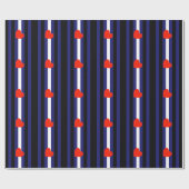 LEDERNER STOLZ-GESTREIFTES HERZ HORIZONTAL - 2014 GESCHENKPAPIER (Flach)