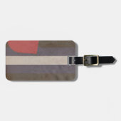 LEDERNER STOLZ-VINTAGER ENTWURF GEPÄCKANHÄNGER (Vorderseite horizontal)