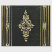 Ledernes gebundenes Buch Geschenkpapier (Flach)