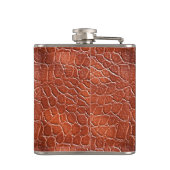 Ledernes Muster Flachmann (Rückseite)