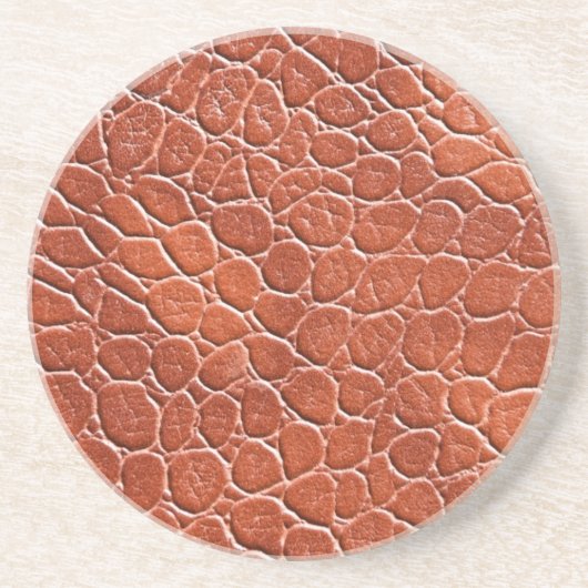 Ledernes Muster Getränkeuntersetzer (Vorne)