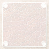 Ledernes Muster Glasuntersetzer (Rückseite)