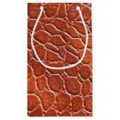 Ledernes Muster Kleine Geschenktüte (Rückseite)