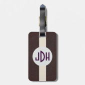 Ledernes Muster-kundenspezifischer Gepäckanhänger (Rückseite vertikal)