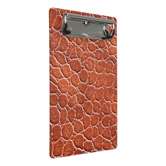 Ledernes Muster Mini Klemmbrett (Schrägansicht)