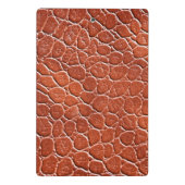 Ledernes Muster Mini Klemmbrett (Rückseite)