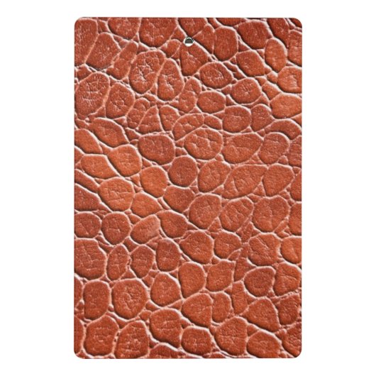 Ledernes Muster Mini Klemmbrett (Rückseite)