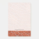 Ledernes Muster Post-it Klebezettel (Vorderseite)