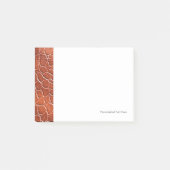 Ledernes Muster Post-it Klebezettel (Vorderseite)