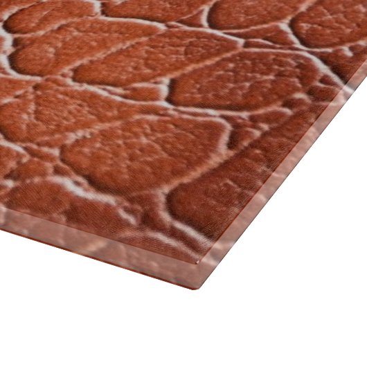 Ledernes Muster Schneidebrett (Ecke)