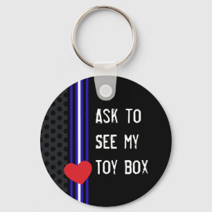 Ledernes Toybox Schlüsselanhänger