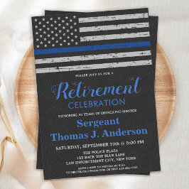 Lederpolizei der dünnen blauen Linie Einladung