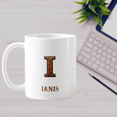 Lederpräge-Western-Monogramm-I Kaffeetasse