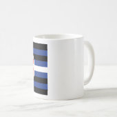 Lederpraktik: Stolperflagge Kaffeetasse (VorderseiteRechts)