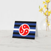 Lederpraktik: Stolperflagge Karte (Gelbe Blume)