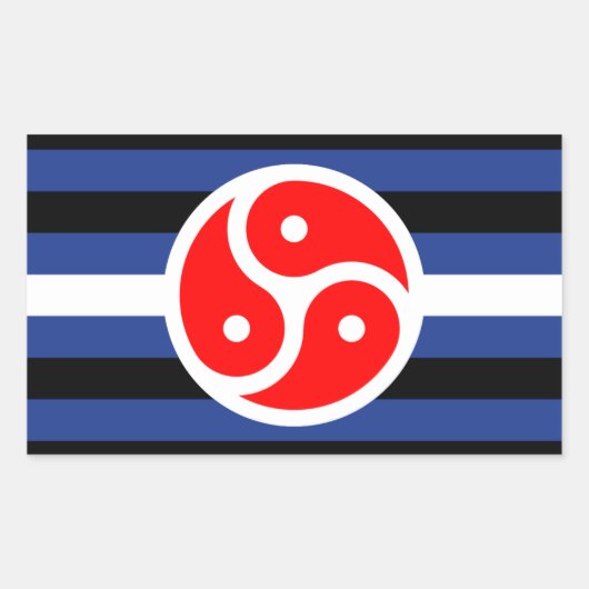 Lederpraktik: Stolperflagge Rechteckiger Aufkleber (Vorderseite)