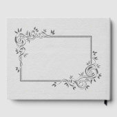 Lederrahmen für weiße Imitate Gästebuch (Rückseite)