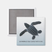 Lederrückenschildkrötenmagnet Magnet (Vorderseite/Rückseite)