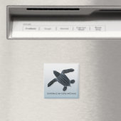 Lederrückenschildkrötenmagnet Magnet (In Situ (Geschirrspüler))