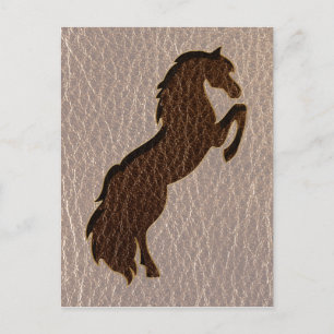 Lederschau Pferd 2 Soft Postkarte