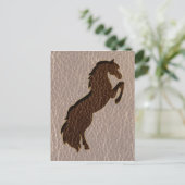 Lederschau Pferd 2 Soft Postkarte (Stehend Vorderseite)