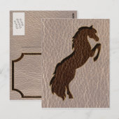 Lederschau Pferd 2 Soft Postkarte (Vorne/Hinten)