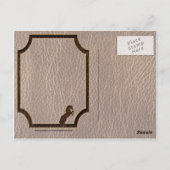 Lederschau Pferd 2 Soft Postkarte (Rückseite)