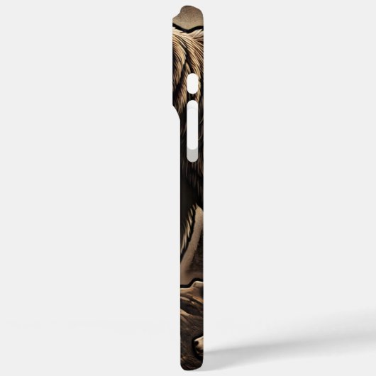 Lederschaubär durch Wasser Case-Mate iPhone Hülle (Rückseite / Links)