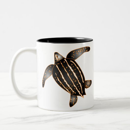 Lederschildkröte Zweifarbige Tasse (Links)