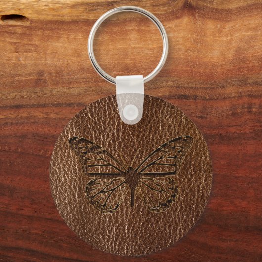 Lederschmetterling Schlüsselanhänger (Vorderseite)