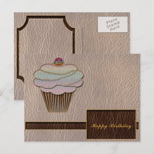 Lederschminke Postkarte (Vorne/Hinten)