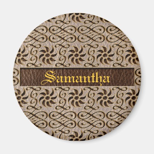 Lederschmuck Magnet (Vorne)