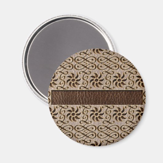 Lederschmuck Magnet (Vorderseite/Rückseite)