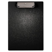 Lederschwarz Klemmbrett (Vorderseite)