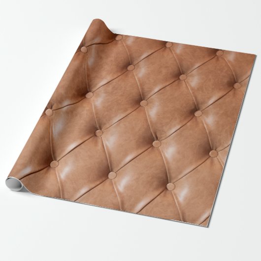 Ledersofa-Hintergrund Geschenkpapier (Ungerollt)