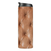 Ledersofa-Hintergrund Thermosbecher (Nach rechts gedreht)