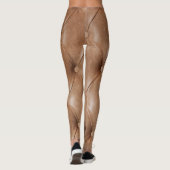 Ledersofa: Texturierter Hintergrund Leggings (Rückseite)