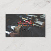 Lederstich | Schreibbürsten mit Embossed Visitenkarte (Rückseite)