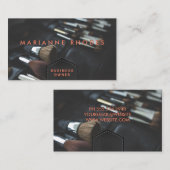 Lederstich | Schreibbürsten mit Embossed Visitenkarte (Vorne/Hinten)