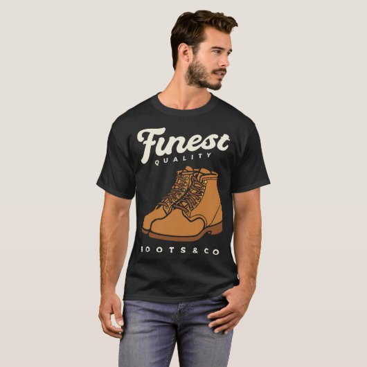 Lederstiefel T-Shirt (Vorne ganz)